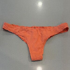 Like New ViX Paula Hermanny Scales Ripple Cheeky Bikini Bottom Size Medium